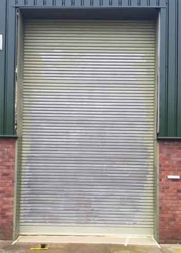 Before Roller Shutter Door Painting