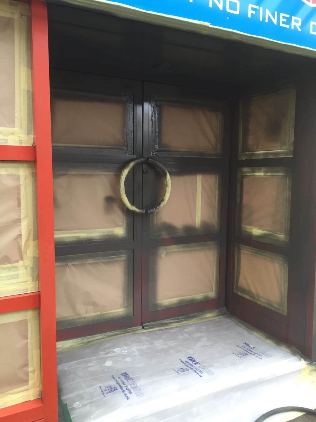 Curtain Walling & Door Painting Edinborough Scotland